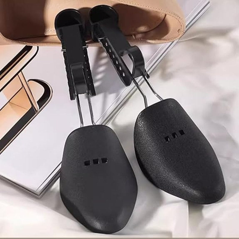 New EchoDone 4 Pairs Black Plastic Womens Mens Kids Shoe Tree Stretcher Set