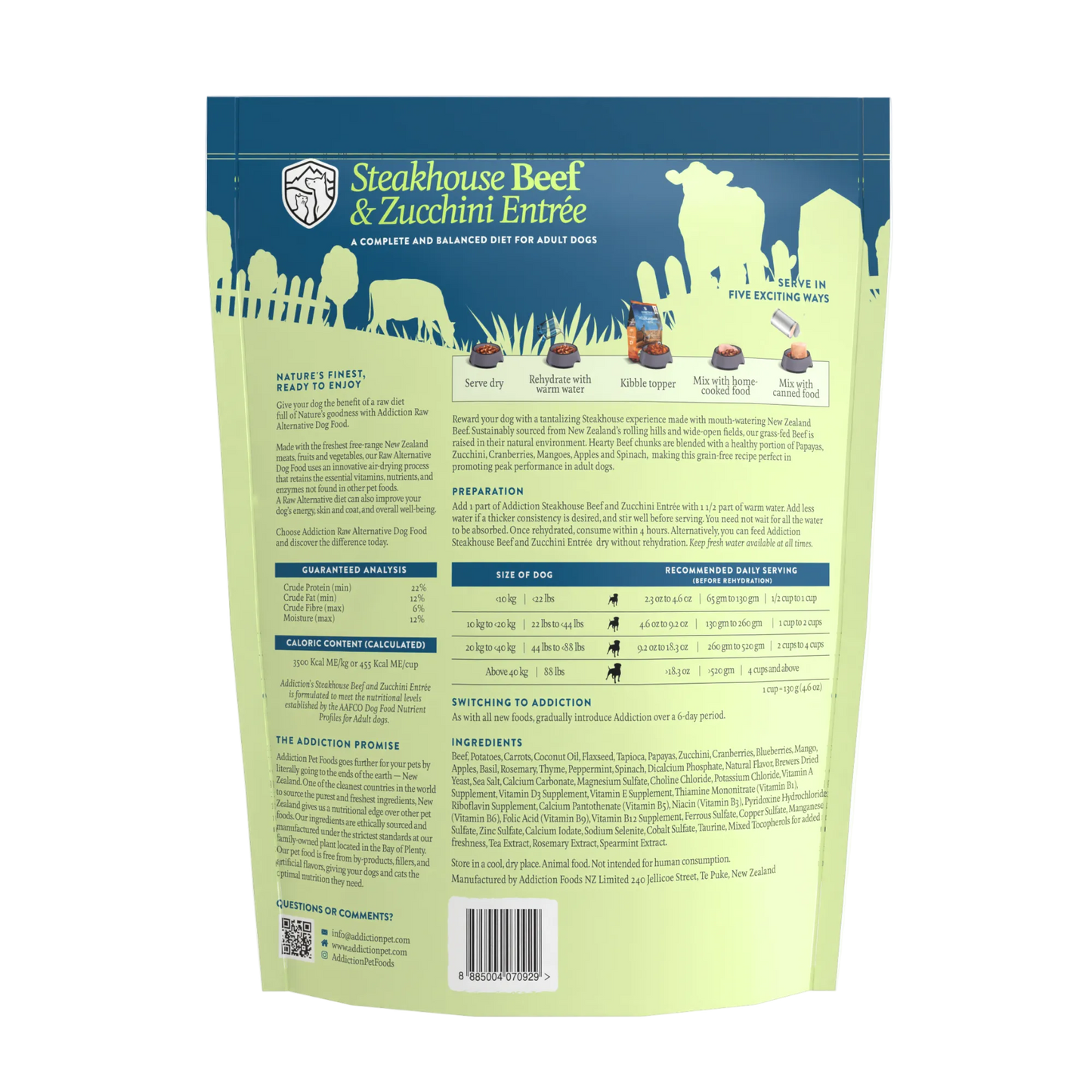 Steakhouse Beef & Zucchini Air-Dried Dog Food