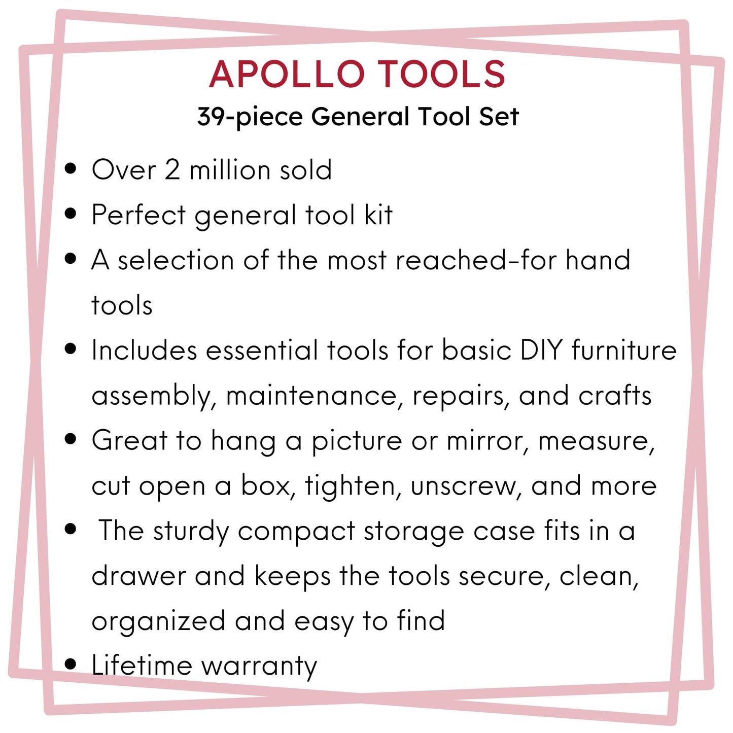 39 Piece General Tool Set - DT9706