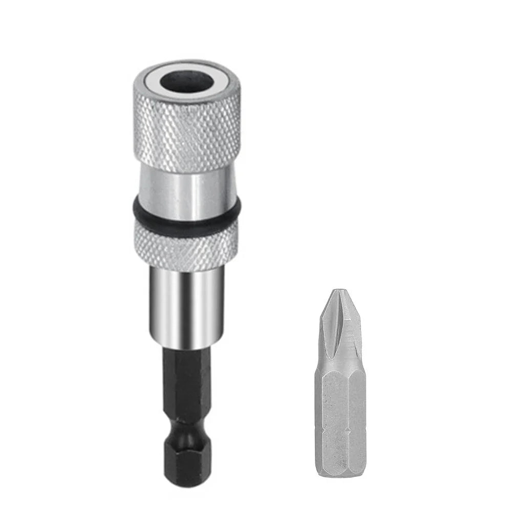 1/4 Inch Hex Shank Screw Depth Magnetic Screwdriver Bit Holder | Adjustable Depth Bit Holder with PH2 Bit