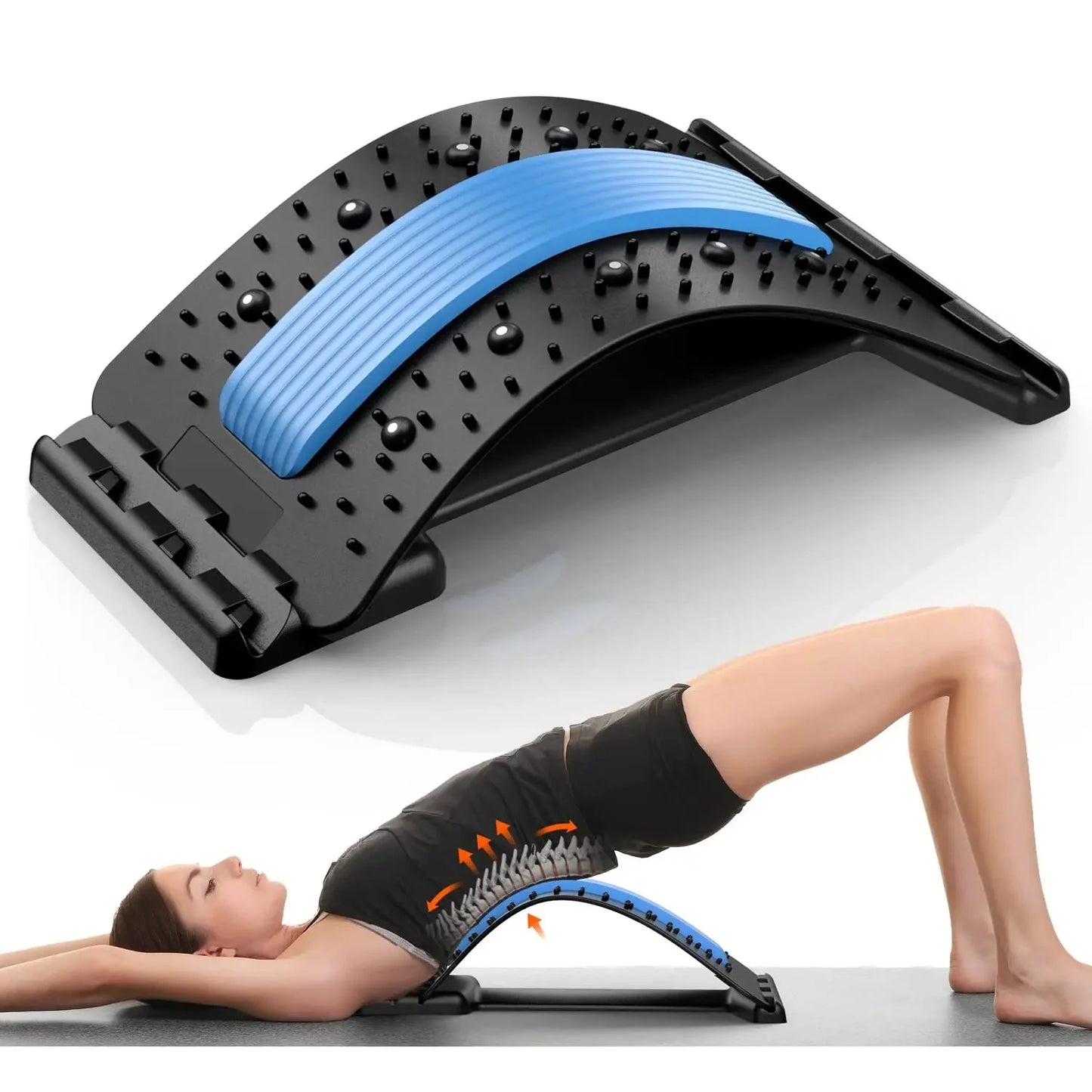 Adjustable Back Stretcher – Lumbar Support Pain Relief Board
