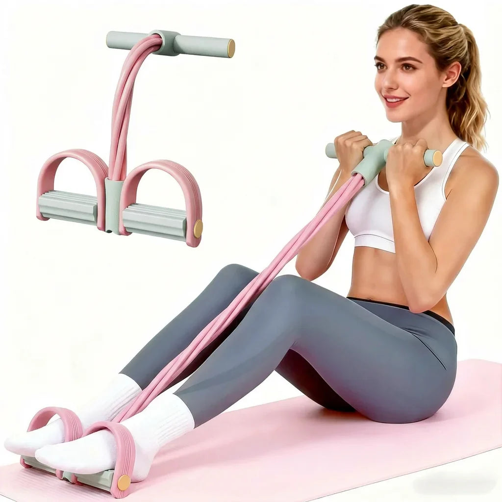 Adjustable Resistance Foot Pedal Exerciser | Home Gym Equipment for Waist Leg and Arm Training