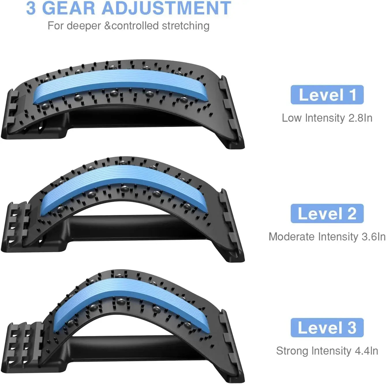 Adjustable Back Stretcher – Lumbar Support Pain Relief Board