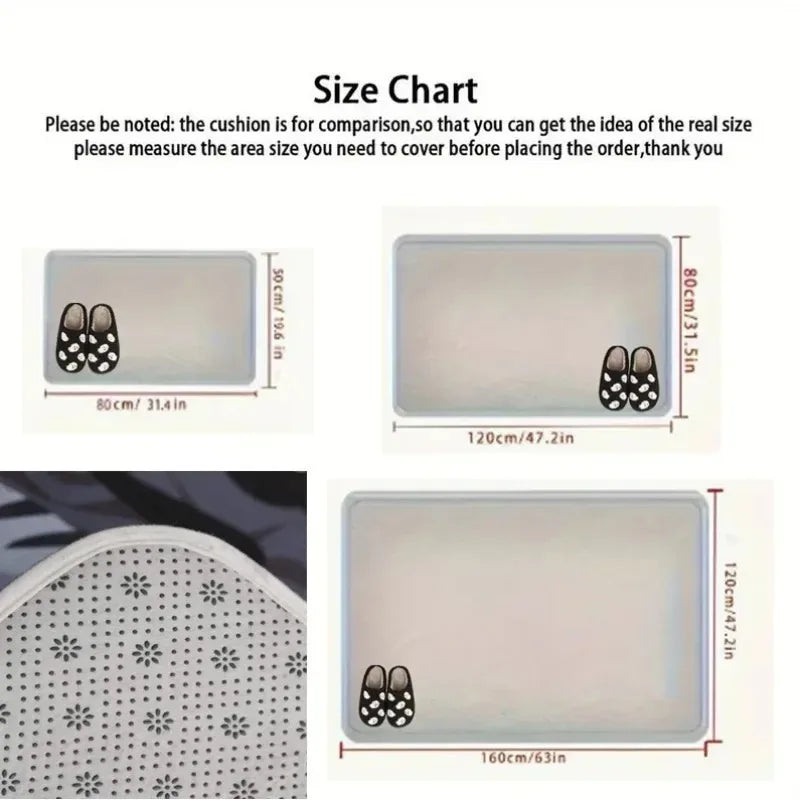 Yoga Door Mat Anti-Slip Noise Reduction Floor Mat Pilates Fitness Mat Home Floor Mat Indoor and Outdoor Carpet Home Decor