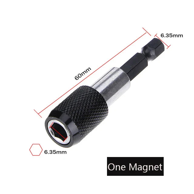 1/4 Inch Hex Shank Screw Depth Magnetic Screwdriver Bit Holder | Adjustable Depth Bit Holder with PH2 Bit