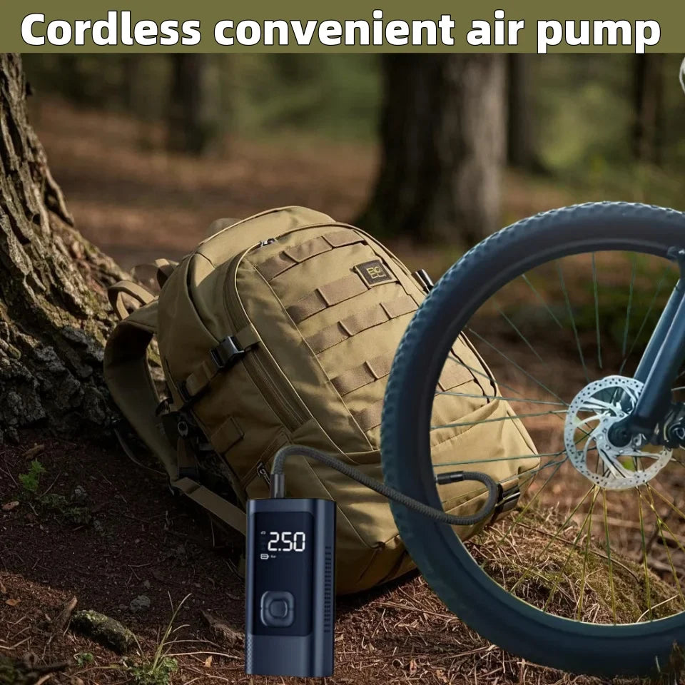 Portable Inflatable Pump | 150PSI Digital Tire Inflator with 2 Power Modes and 4 Preset Pressures