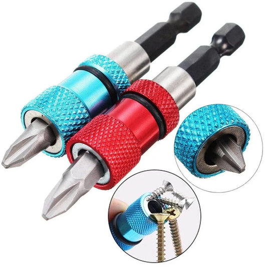 1/4 Inch Hex Shank Screw Depth Magnetic Screwdriver Bit Holder | Adjustable Depth Bit Holder with PH2 Bit