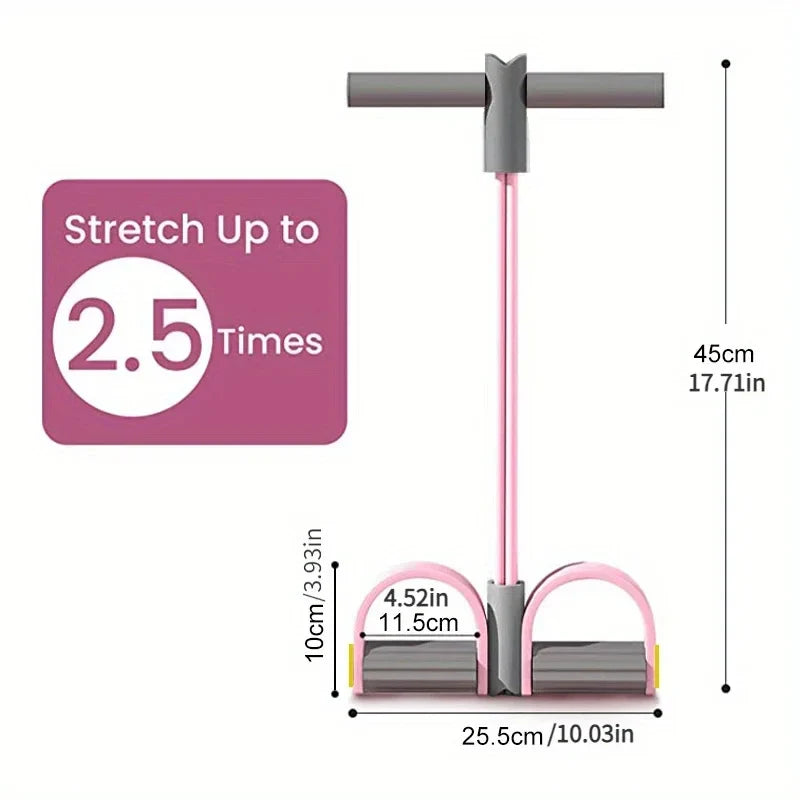 Adjustable Resistance Foot Pedal Exerciser | Home Gym Equipment for Waist Leg and Arm Training