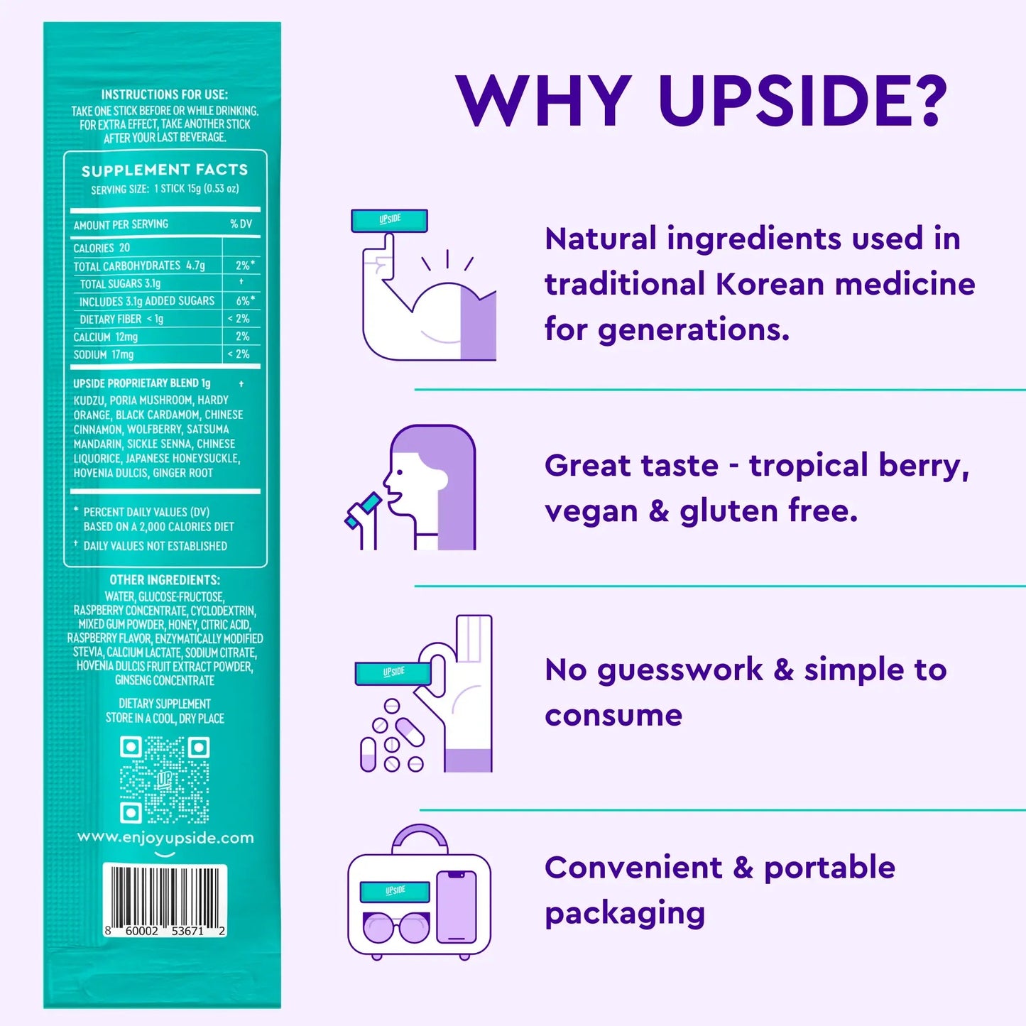 Upside Hangover Sticks - Party Box (30-Pack) (Best Value!)